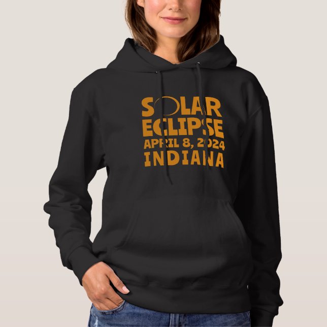 Solar Eclipse 2024 Indiana Hoodie (Vorderseite)