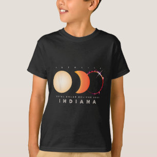 Solar Eclipse 2024 Indiana Total Eclipse Astronomi T-Shirt