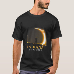 Solar Eclipse 2024 Indiana Total Solar Eclipse T-Shirt
