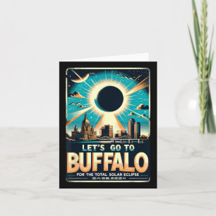 Solar Eclipse 2024 Lass#39;s gehen nach Buffalo Ne Karte
