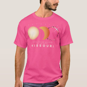 Solar Eclipse 2024 Missouri Gesamter Eclipse Astro T-Shirt