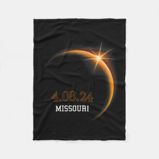 Solar Eclipse 2024 Missouri Totality Spring 4,08,2 Fleecedecke