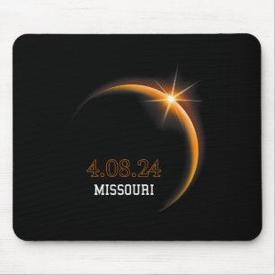 Solar Eclipse 2024 Missouri Totality Spring 4,08,2 Mousepad