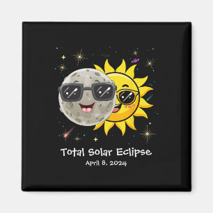 Solar Eclipse 2024 Niedlich Solar Eclipse Kids Boy Magnet