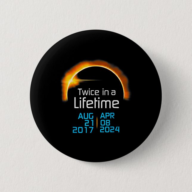Solar Eclipse 2024 Niedlich Solar Eclipse Kinder K Button (Vorderseite)