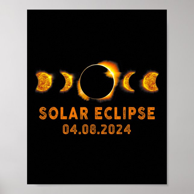 Solar Eclipse 2024 Niedlich Solar Eclipse Kinder K Poster (Vorne)