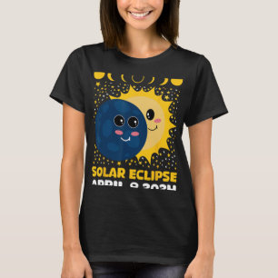 Solar Eclipse 2024 Niedlicher Kleinkinderjunge Ges T-Shirt