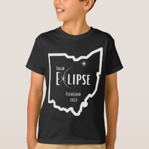 Solar-Eclipse 2024 Ohio Gesamtsolarausstrahlungsst T-Shirt