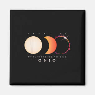 Solar Eclipse 2024 Ohio Total Eclipse America Grap Magnet