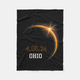 Solar Eclipse 2024 Ohio Totality Spring 4,08,24 Fleecedecke