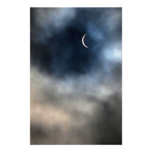 Solar Eclipse 2024 Raumastronomie modern Poster