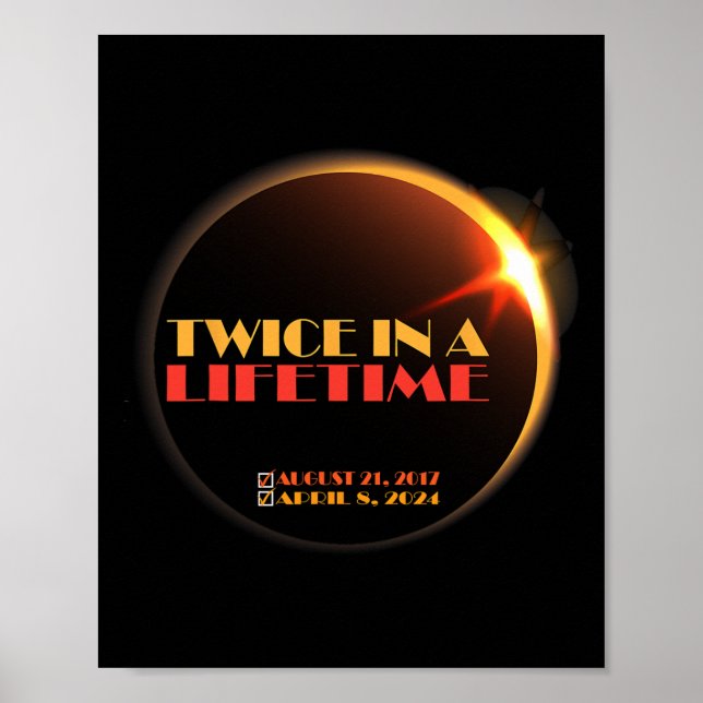 Solar Eclipse 2024 Solar Eclipse 2024 040824 Eclip Poster (Vorne)