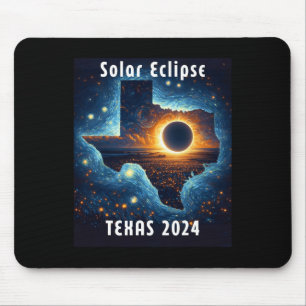 Solar Eclipse 2024 Starry Night Mousepad