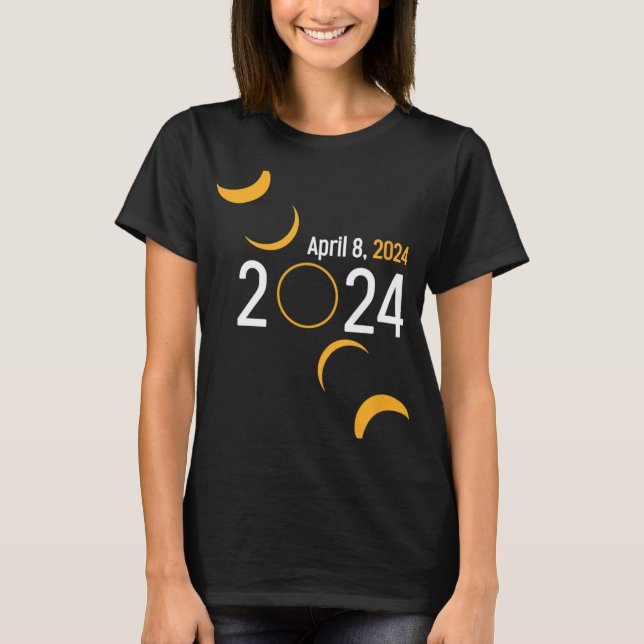 Solar Eclipse 2024 T-Shirt (Vorderseite)