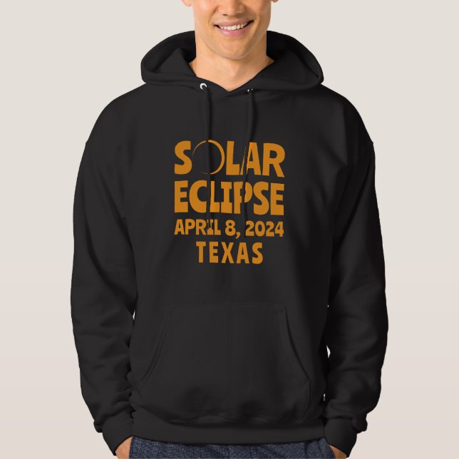Solar Eclipse 2024 Texas Hoodie (Vorderseite)