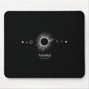 Solar Eclipse 2024 Totalität Mousepad