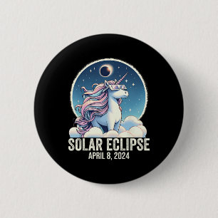 Solar Eclipse 2024 Unicorn Wearing Brillen 8. Apri Button