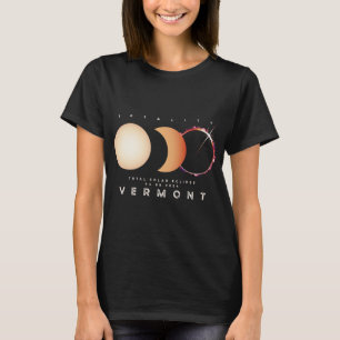 Solar Eclipse 2024 Vermont Total Eclipse Astronomi T-Shirt