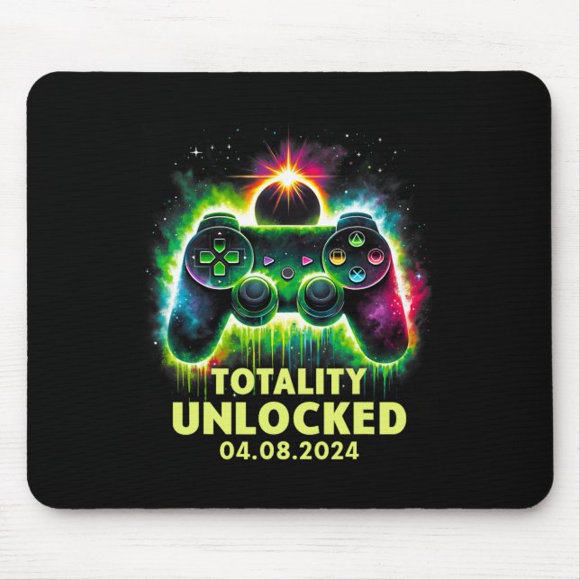 Solar Eclipse 2024 Videospiel Mousepad (Vorne)