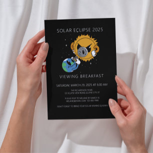 Solar Eclipse 2025 Foto-Party Einladung