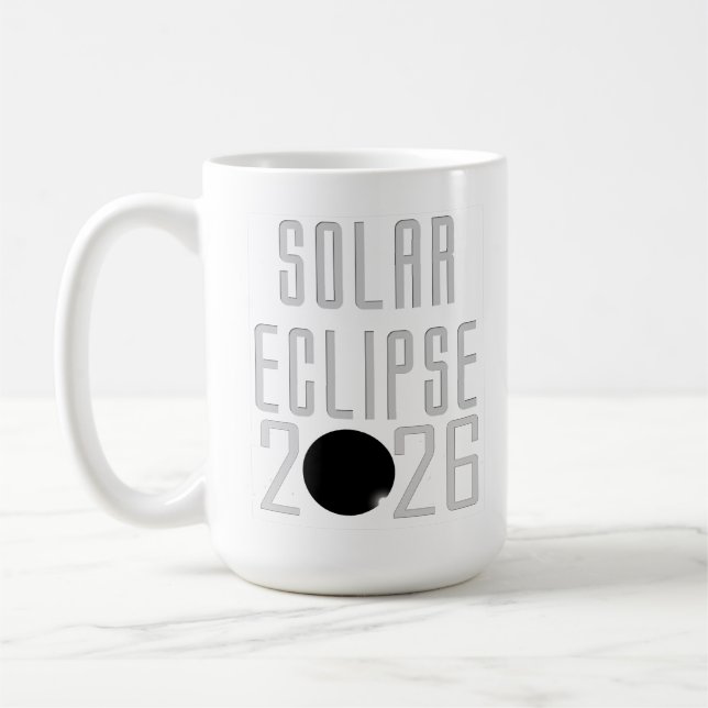 Solar Eclipse 2026 Kaffeetasse (Links)