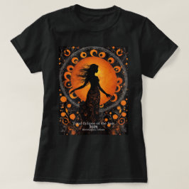 Solar Eclipse 2 Seite IHRES Text Sun Dancer T-Shirt