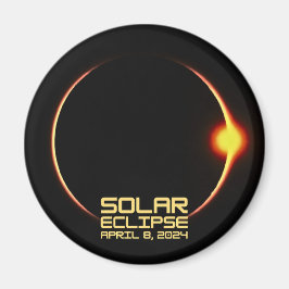 Solar Eclipse 8. April 2024 Magnet