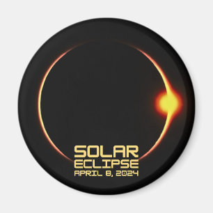 Solar Eclipse 8. April 2024 Magnet