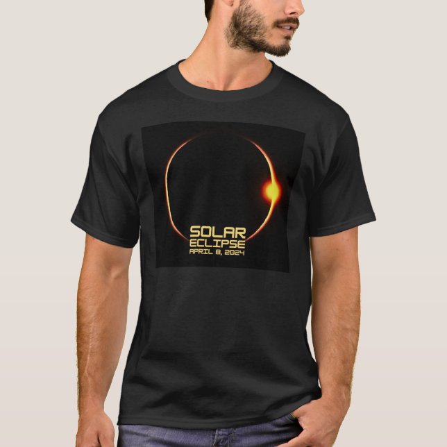 Solar Eclipse 8. April 2024 T-Shirt (Vorderseite)