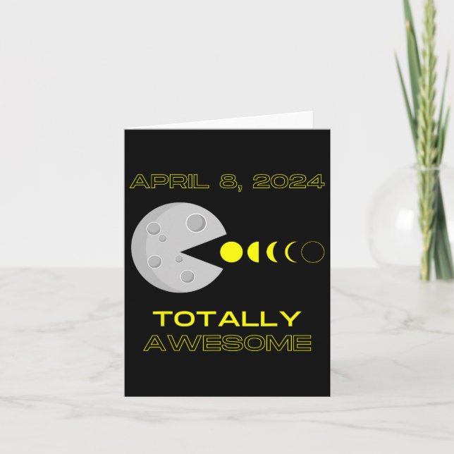 Solar Eclipse - 8. April Karte (Vorderseite)