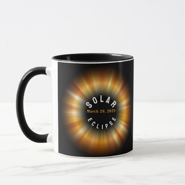 Solar Eclipse American Event 3/29/2025 INDIVIDUELL Tasse (Links)