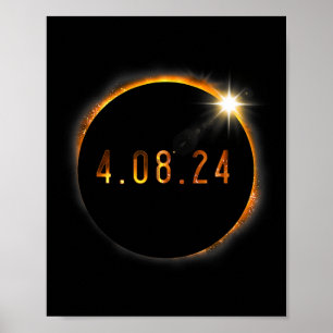 Solar Eclipse American Totality Spring 40824 Poster