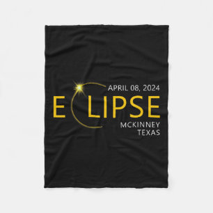 Solar Eclipse Apirl 08 2024 Mckinney Texas T Fleecedecke