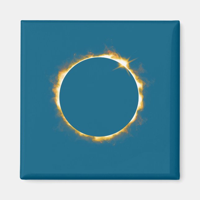 Solar Eclipse August 21 2017 Design Magnet (Vorne)