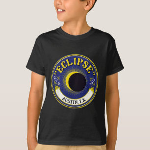 Solar Eclipse Austin Texas Familie Reisen T T-Shirt