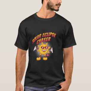 Solar Eclipse Chaser Wow Blick auf den langen Sieb T-Shirt