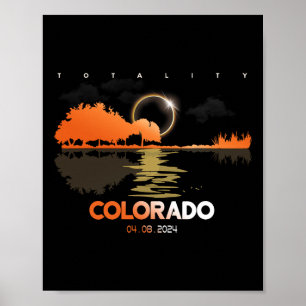 Solar Eclipse Colorado Gitarre Totality Poster