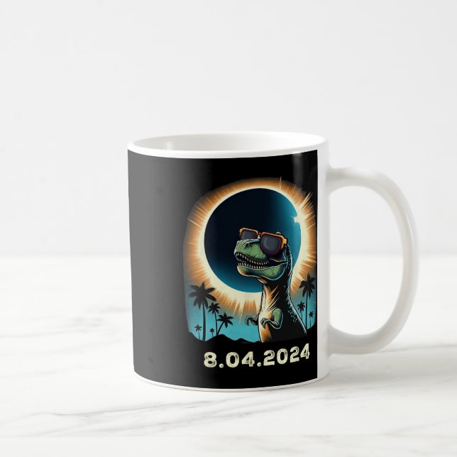 Solar-Eclipse-Dino mit Solar-Eclipse Kaffeetasse (Rechts)