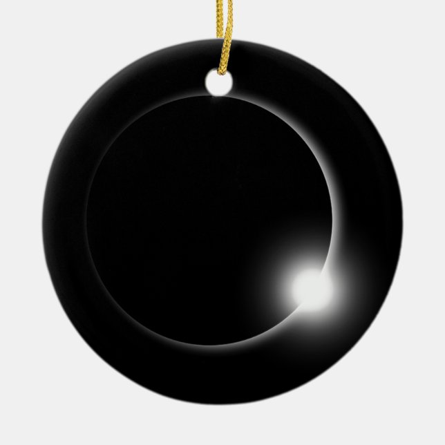 Solar Eclipse Eclipse Sun Flare Solar Flare Keramik Ornament (Vorne)