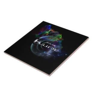 Solar Eclipse Fraktal Art Spacescape Fliese