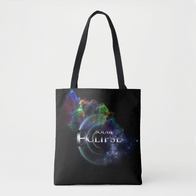 Solar Eclipse Fraktal Art Spacescape Tasche (Vorderseite)