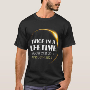 Solar Eclipse Fun zweimal im Leben 2024 Solar ecl T-Shirt