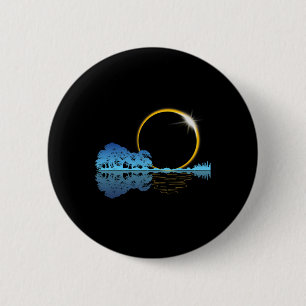 Solar Eclipse Gitarre Nature Moon Retro Stil Guita Button