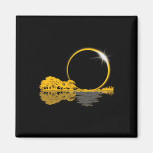 Solar Eclipse Gitarre Nature Moon Retro Stil Guita Magnet