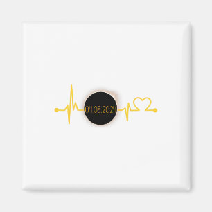 Solar Eclipse Heartbeat Gesamtsolarauskeime April Magnet