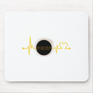 Solar Eclipse Heartbeat Gesamtsolarauskeime April Mousepad