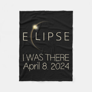 Solar Eclipse I war dort 8. April 2024 Gesamtsolar Fleecedecke