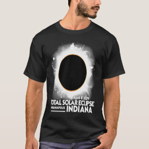 Solar Eclipse Indianapolis INDIANA 2024 April T-Shirt