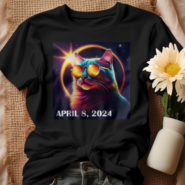 Solar Eclipse insges. April 8 2024 Amerika T-Shirt (Von Creator hochgeladen)