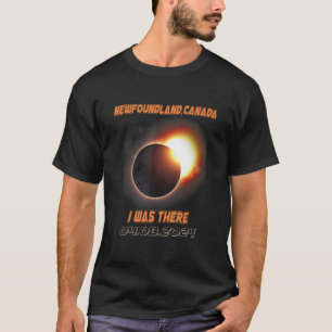Solar Eclipse insgesamt 2024 Neufundland Kanada 1 T-Shirt